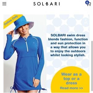 Solbari Swim Dress Ocean Blue